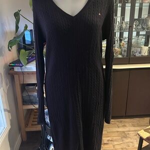 Elegant Marine Knit Dress